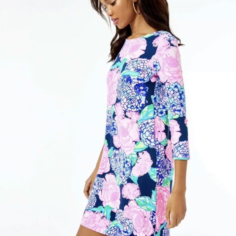 Lilly Pulitzer Ophelia Swing Dress Hey Hey Bouquet Size M